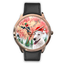 Load image into Gallery viewer, Bull Terrier Florida Christmas Special Golden Wrist Watch-Free Shipping