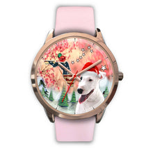 Load image into Gallery viewer, Bull Terrier Florida Christmas Special Golden Wrist Watch-Free Shipping