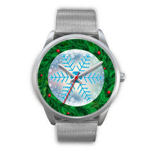 Load image into Gallery viewer, Christmas Themed Snowflake Print Wrist Watch-Free Shipping