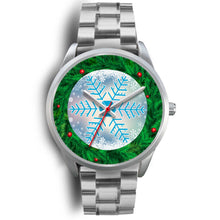 Load image into Gallery viewer, Christmas Themed Snowflake Print Wrist Watch-Free Shipping