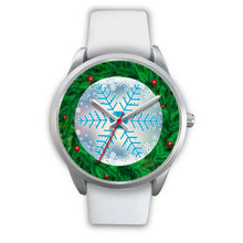 Load image into Gallery viewer, Christmas Themed Snowflake Print Wrist Watch-Free Shipping