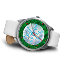 Load image into Gallery viewer, Christmas Themed Snowflake Print Wrist Watch-Free Shipping