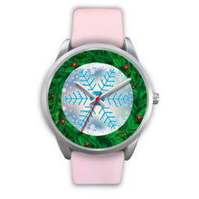Load image into Gallery viewer, Christmas Themed Snowflake Print Wrist Watch-Free Shipping