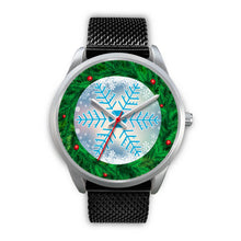 Load image into Gallery viewer, Christmas Themed Snowflake Print Wrist Watch-Free Shipping
