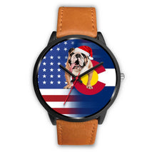 Load image into Gallery viewer, Bulldog Dog Colorado Christmas Special Wrist Watch-Free Shipping