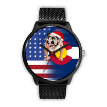 Load image into Gallery viewer, Bulldog Dog Colorado Christmas Special Wrist Watch-Free Shipping