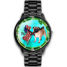 Load image into Gallery viewer, Cheerful Pug Dog New Jersey Christmas Special Wrist Watch-Free Shipping
