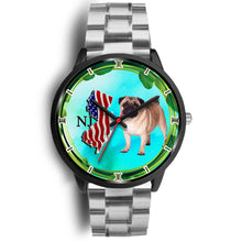 Load image into Gallery viewer, Cheerful Pug Dog New Jersey Christmas Special Wrist Watch-Free Shipping