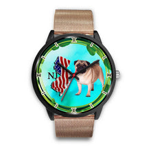 Load image into Gallery viewer, Cheerful Pug Dog New Jersey Christmas Special Wrist Watch-Free Shipping
