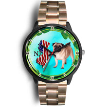 Load image into Gallery viewer, Cheerful Pug Dog New Jersey Christmas Special Wrist Watch-Free Shipping