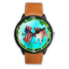 Load image into Gallery viewer, Cheerful Pug Dog New Jersey Christmas Special Wrist Watch-Free Shipping