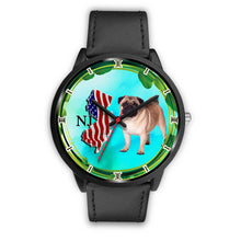 Load image into Gallery viewer, Cheerful Pug Dog New Jersey Christmas Special Wrist Watch-Free Shipping