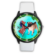 Load image into Gallery viewer, Cheerful Pug Dog New Jersey Christmas Special Wrist Watch-Free Shipping