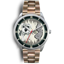 Load image into Gallery viewer, Cute Miniature Schnauzer Dog Sketch New Jersey Christmas Special Wrist Watch-Free Shipping