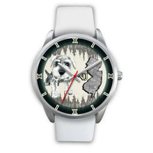 Load image into Gallery viewer, Cute Miniature Schnauzer Dog Sketch New Jersey Christmas Special Wrist Watch-Free Shipping