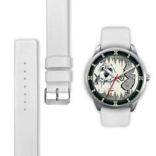 Load image into Gallery viewer, Cute Miniature Schnauzer Dog Sketch New Jersey Christmas Special Wrist Watch-Free Shipping