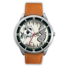 Load image into Gallery viewer, Cute Miniature Schnauzer Dog Sketch New Jersey Christmas Special Wrist Watch-Free Shipping
