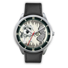 Load image into Gallery viewer, Cute Miniature Schnauzer Dog Sketch New Jersey Christmas Special Wrist Watch-Free Shipping