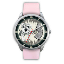 Load image into Gallery viewer, Cute Miniature Schnauzer Dog Sketch New Jersey Christmas Special Wrist Watch-Free Shipping