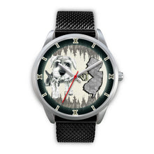 Load image into Gallery viewer, Cute Miniature Schnauzer Dog Sketch New Jersey Christmas Special Wrist Watch-Free Shipping