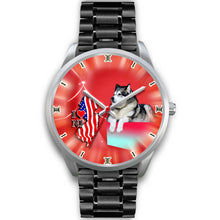 Load image into Gallery viewer, Cute Alaskan Malamute Dog New Jersey Christmas Special Wrist Watch-Free Shipping