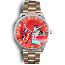 Load image into Gallery viewer, Cute Alaskan Malamute Dog New Jersey Christmas Special Wrist Watch-Free Shipping