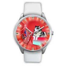Load image into Gallery viewer, Cute Alaskan Malamute Dog New Jersey Christmas Special Wrist Watch-Free Shipping