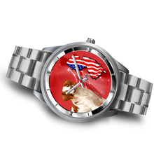 Load image into Gallery viewer, Cute Brittany Dog New Jersey Christmas Special Wrist Watch-Free Shipping
