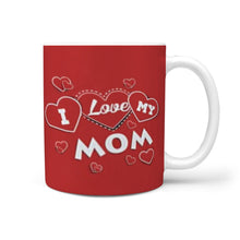 Load image into Gallery viewer, "Love Mom" Print 360 White Mug-Free Shipping