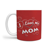 Load image into Gallery viewer, "Love Mom" Print 360 White Mug-Free Shipping