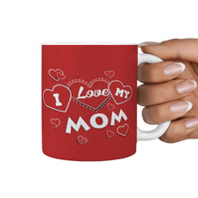 Load image into Gallery viewer, "Love Mom" Print 360 White Mug-Free Shipping