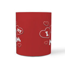 Load image into Gallery viewer, "Love Mom" Print 360 White Mug-Free Shipping