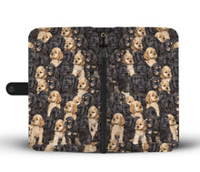 Load image into Gallery viewer, Cocker Spaniel In Lots Print Wallet Case-Free Shipping