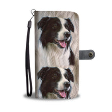Load image into Gallery viewer, Cute Border Collie Dog Print Wallet Case-Free Shipping
