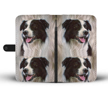 Load image into Gallery viewer, Cute Border Collie Dog Print Wallet Case-Free Shipping