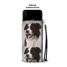 Load image into Gallery viewer, Cute Border Collie Dog Print Wallet Case-Free Shipping