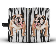 Load image into Gallery viewer, Bulldog Print Wallet Case-Free Shipping
