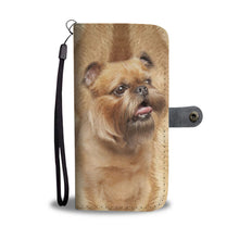 Load image into Gallery viewer, Brussels Griffon Dog Print Wallet Case-Free Shipping