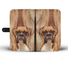 Load image into Gallery viewer, Boxer Dog Print Wallet Case-Free Shipping