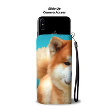 Load image into Gallery viewer, Cute Akita Dog Print Wallet Case-Free Shipping