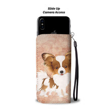 Load image into Gallery viewer, Cute Papillon Dog Print Wallet Case-Free Shipping