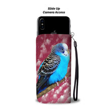 Load image into Gallery viewer, Budgerigar (Blue Budgie) Bird Print Wallet Case-Free Shipping