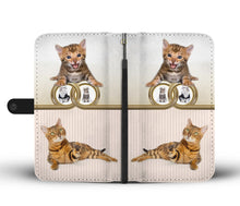 Load image into Gallery viewer, Cute Bengal Cat Print Wallet Case-Free Shipping