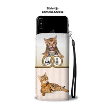 Load image into Gallery viewer, Cute Bengal Cat Print Wallet Case-Free Shipping