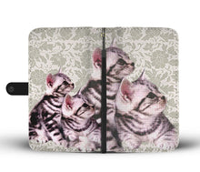 Load image into Gallery viewer, Cute American Shorthair Cat Print Wallet Case-Free Shipping