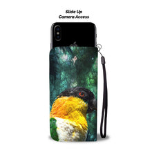 Load image into Gallery viewer, Caique Parrot Print Wallet Case-Free Shipping