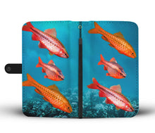 Load image into Gallery viewer, Cherry Barb Fish Print Wallet Case-Free Shipping