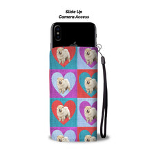 Load image into Gallery viewer, Chow Chow Dog In Hearts Print Wallet Case-Free Shipping