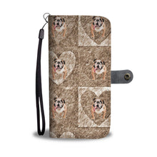 Load image into Gallery viewer, Bulldog In heart Print Wallet Case-Free Shipping