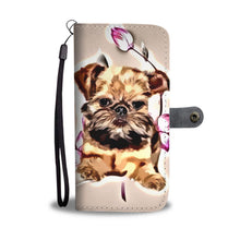 Load image into Gallery viewer, Cute Brussels Griffon Puppy Print Wallet Case-Free Shipping